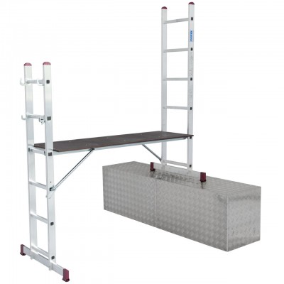 Комбинирано мобилно скеле-стълба KRAUSE 2x6