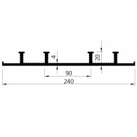 Водоспираща лента AA 250 BESAFLEX без компенсатор - (ролка 25 метра)